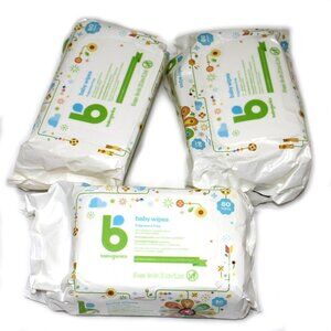X3 Babyganics Baby Wipes Fragrance & Paraben Free 80 Wipes Each 240 Total
